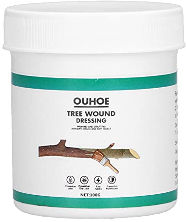 Haosie Tree Wound Sealer, 100g Fruit Tree Grease, Sealant Grafting Wax, Bonsai Tree Food, Bonsai Care Kit for Plants Garden Cuttings
