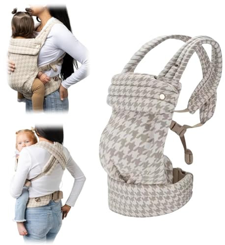 Porte bébé Twinie. Mona Ergonomique pour Nouveau-né à Enfant, Capacité de Poids de 3 à 20 kg, confortable et léger, Tissu Confortable et Respirant, Facile à Mettre et à Ajuster