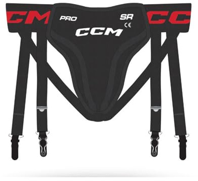 CCM Protezione profonda Combo Pro 3 in 1 Sospensorio con cinghie Senior (Senior S)