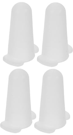 Artibetter Copri Beccucci da Pasticceria in Silicone Bianco 4 Pezzi per Decorazioni Dolci e Torte, Protezione per Beccucci da Piping, per Uso in Cottura