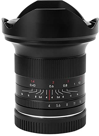 EIMSOAH 15 Mm F4 Helbilds Vidvinkel Objektiv med Manuell Fokusering, 114 Graders Ultravidvinkel med 10 Bländarblad, för E Mount Kameror
