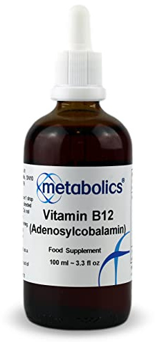 Vitamin B12 Liquid | Pure Adenosylcobalamin Supplement | for Normal Brain Function | Made in The UK