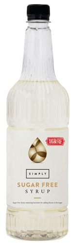 Simply Sugar Free Syrup, Low Calorie, Vegan & Nut Free Flavoured Syrup for Coffee, Cocktails & Baking (1 Litre)