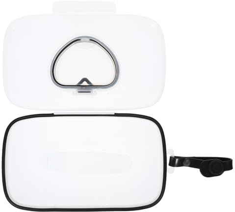 WOONEKY Boîte de papier humide portable pour lingettes de salle de bain, boîte de lingettes en papier, distributeur de lingettes pour chambre d'enfant, distributeur de lingettes portable