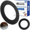 Flachdichtung für Ablaufventil, 2 Stück, Ø 70 x 45 x 1,5 mm, für 1 1/2 Zoll Spülbecken Garnituren, Spültisch Ablauf Ventil Ersatz Dichtung, Dichtungssatz Küchenarmatur, Dichtring Installationssystem