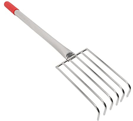 POPETPOP Râteau De Plage avec Griffes Pointues Outil pour Ramasser Coquillages Et Huîtres Manche Caoutchouc Confortable Léger Et Pratique pour Usage Extérieur