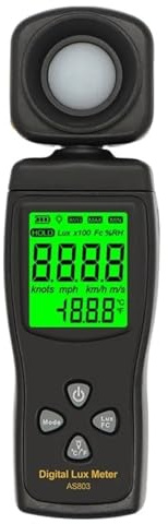 Ljusmätare, AS803 Luxmeter Digital Ljusmätare Luxfotometer UV UV-radiometer LCD-illuminometer Luminanstestare