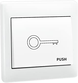 TOPENS TC147 Wall Push Button Flush Mounted Not Waterproof Wired Release Switch for Automatic Gate Opener, Door Access Control System, Momentary Contact Switch Gate Operator Accessory