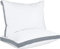 Utopia Bedding Lot de 2 oreillers à Soufflets de qualité supérieure - Dormeurs sur Le côté et Le Dos - Soufflet Gris - Queen - 45,7 x 66 cm (UB760-2)
