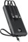 VEEKTOMX Power Bank with Built-in Cables, 20000mAh USB C Portable Charger with 5 Outputs & 2 Inputs and LED Display, Travel Battery Bank for iPhone/iPad/Samsung/Android Devices(20000mAh-Black)