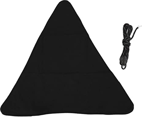 TOPINCN Tabouret Trépied, Tabouret Triangle Pliable Tissu Artisanat Anti-Rayures Toile Camping Tabouret Chaise Portable pour Pêche Barbecue(Le Noir)
