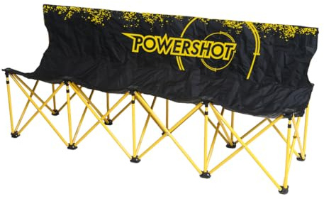 Netsportique Banc de Touche Pliable - 4 ou 6 Places au Choix - Banc de Touche Football - Installation Rapide ! (4 Places)
