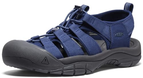 KEEN Men's Newport H2 Closed Toe Water Sandals, Naval Academy, 7.5
