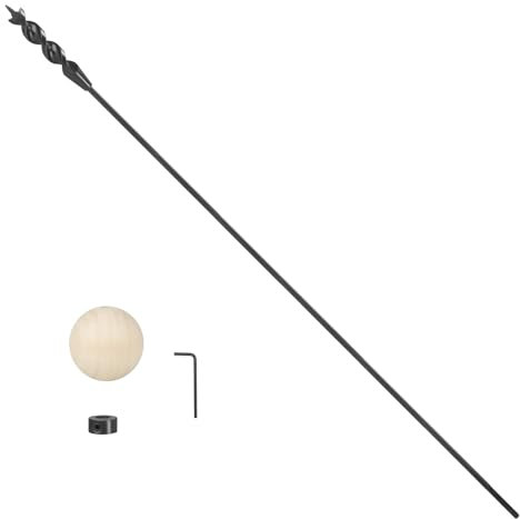 YY-LC 1-Piece 3/4 in. x(3 FT)36 in. Flexible Drill Bit for Wire Pulling with Guide Ball Kit,Long Flex Drill Bits for Wood,Flexible Auger Drill Bit for Electrical Wiring,Dirt Auger,Electrical Tools