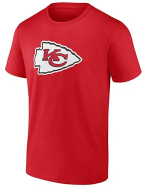 Kansas City Chiefs NFL T-Shirt Shirt ** Primary Logo Graphic ** rot oder schwarz (Rot, DE/NL/SE/PL, Alphanumerisch, S, Regular, Regular)
