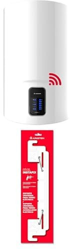 Ariston, Lydos Wifi - Calentador de Agua Electrico Vertical, Termo Electrico 100L + Instafix, Soporte Universal Termo Electrico