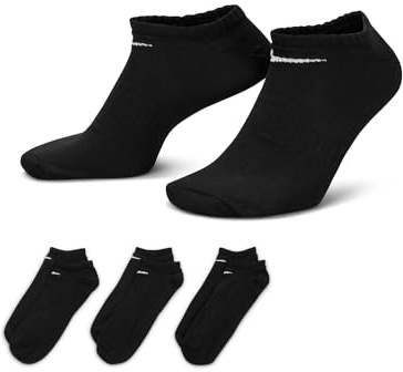 Nike Unisex U Nk Everyday Ltwt 3pr Socken, Black/White, L EU
