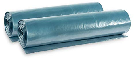 Hypafol Müllsäcke, 50 St. extra starke blaue Müllbeutel | 120 l Fassungsvermögen, 700 x 1.100 mm, gerollt | Typ 80 - besonders reißfest, 64 my | ideal für Garten, Haushalt, Büros & Umzüge | 2 Rollen