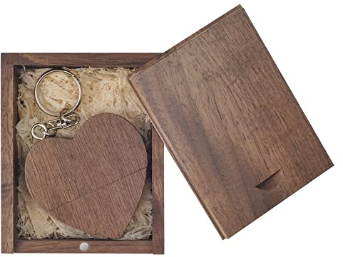 Herz-Walnuss USB-Stick 32GB, LEIZHAN Silikon Memory Stick Pendrive Flash Drive Geschenke für Studenten, Familien und Kinder (32GB, Herz-Walnuss)