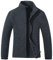 TACVASEN Damen Fleece Jacke Winter Atmungsaktiv Outdoor Jacket Langarm Sportjacke mit Stekragen und Tasche (XXL, Schwarz)