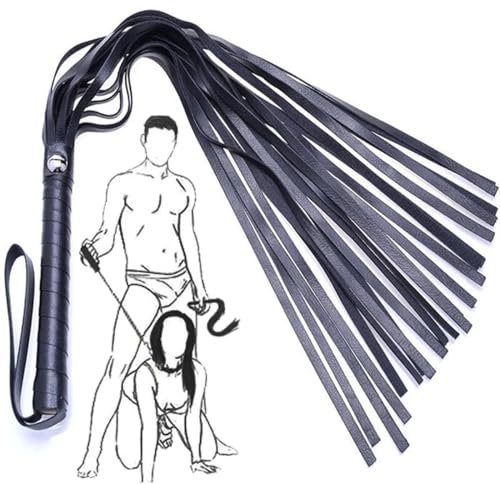 𝙎𝙚̣𝙭 𝙏σ𝙮𝙨 Frustino In Pelle Nera, Accessorio da Compagnia, Regalo Per Uomo E Donna!