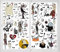12 Sheets Big Size Halloween Window Clings - Nightmare Before Christmas Decorations - Stickers for Home, School, Office Party Supplies