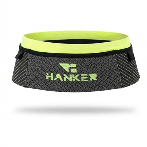 Riñonera Running Unisex con cinturón Porta móvil, geles y Llaves | 5 bolsillos, tejido elástico y ligero, espacio para móvil, geles, llaves y botella, para running y ciclismo