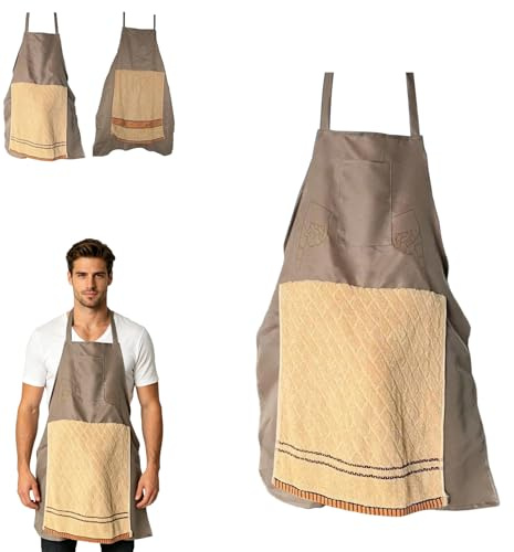 Grembiule Da Chef, Grembiule Creativo Per Scherzi Da Uomo, Divertente G rembiule Da Chef, Costume Da Chefs Lavabile Con Asciugamano Apribile, Grembiuli Multifunzionali Per Barbecue, Catering, Cottura