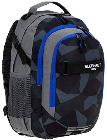 Elephant Schulrucksack HERO SIGNATURE Rucksack 12770 (Cyber Camo Blau (Schwarz/Blau))