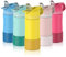 FEIJIAN Trinkflasche Kinder Edelstahl mit Strohhalm Auslaufsicher - 350ML/400ML BPA-frei Thermo Flasche, 1-Klick-Öffnung Wasserflasche für Schule, Kindergarten