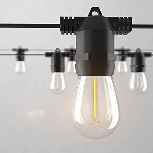 alitade S14 LED Outdoor String Lights, Shatterproof IP65 27Ft (Maximum 918Ft) for Patio Lightings Outdoor Waterproof, Outside Lights for Outdoor Lighting (27FT - 10 Bulbs (1 String))