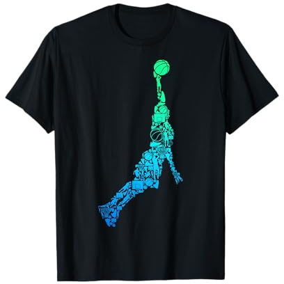 Basketball Basketballer Dunking Jungen Herren Kinder T-Shirt