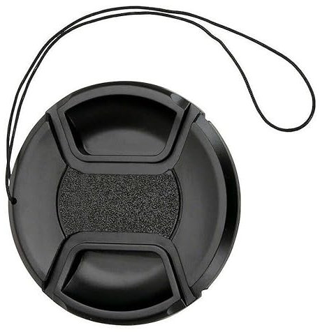 Universal-Objektivdeckel mit Schnappverschluss 46 mm Lens Cap für Canon, Nikon, Sony, Pentax, Olympus, Fuji Kamera mit Schnur (1 * 46 mm)