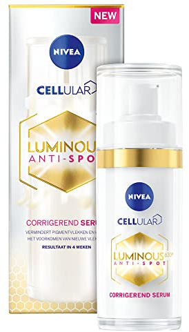 NIVEA Luminous 630 Sérum Correcteur — Sérum visage anti-taches au Thiamidol & à l'Acide Hyaluronique — Soin visage hydratant contre l'hyperpigmentation — 30ml