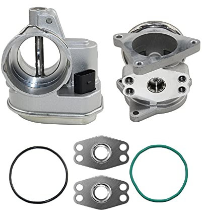 Huiruhy Cuerpo del acelerador + válvula EGR compatible con 1.9 2.0 TDI BKD BKC 038128063G 038129637D 038128063M 038131501AN