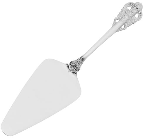 CALLARON Tortenheber - Edelstahl Kuchenschaufel mit Hofrelief Griff, Pizzaschneider, Geprägt Käseschneider, Vintage Torten Dessertschneider für Küchen Restaurants Partys Hochzeitsdeko 21 x 4.5 cm