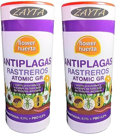 Insecticida Suelos granulado permetrina 0.1 + PBO 0.2% 1KG (2x500) (sustituye al clorpirifos) para plantación de Huerta y desinfección de Suelo. Tratamiento válido para 2000 Metros Cuadrados.