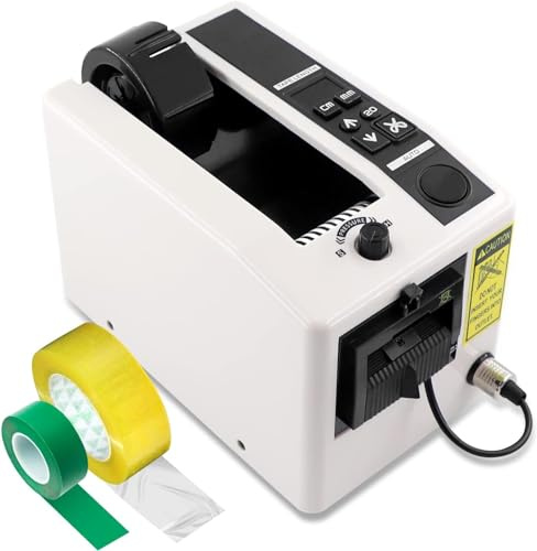 CUPCHID Klebebandabroller für Tische/Kompakter Tischabroller mit Anti-Rutsch-Technologie für Klebefilm,Automatischer Klebebandspender, Standardtyp 7-50 mm AC 220 V Verpackungsbandspender