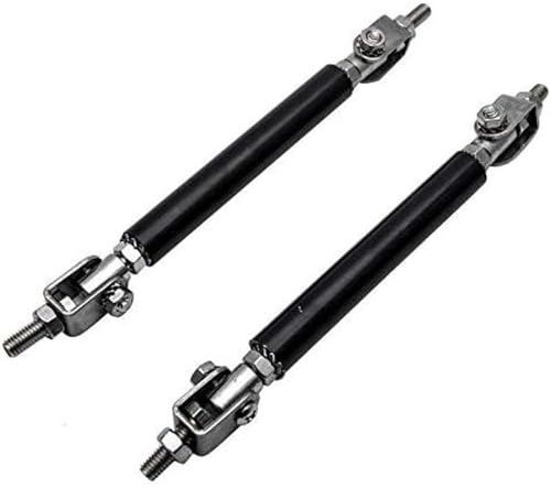 Riloer Adjustable Car Bumper Splitter Support Rod, Splitter Rods Car Bumper Strut Brace Rod Support Bar, Universal Car Bumper Strut Rods Tie Bar Support Tool, Black 150MM