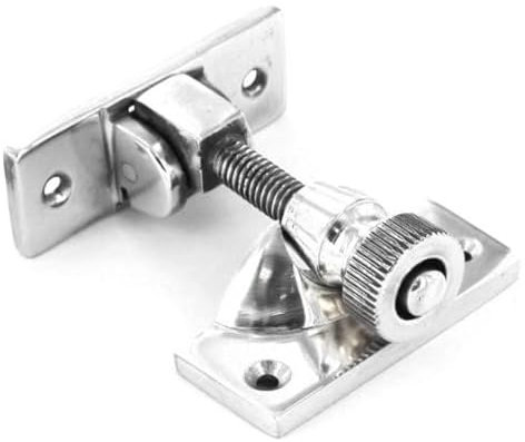 Cierre de ventana con patrón Brighton para ventanas correderas, cromo satinado pulido, cierre de ventana, patrón Brighton con tornillos de fijación para marcos de vinilo de madera y aluminio UPVC