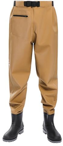 Waders fiskestövlar för män byxor andningsbara lätta kläder tjock midjelängd overall för män jumpsuit denim, gUL, 52