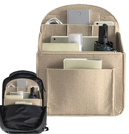 Siuwddee Organizer Per Zaino In Feltro, Organizer Multi-tasca In Feltro Inserto Organizers Per Zaino, Interno Organizers Borsa, Inserto Per Borsa Organiz-er,Insertos Da Viaggio,S/L