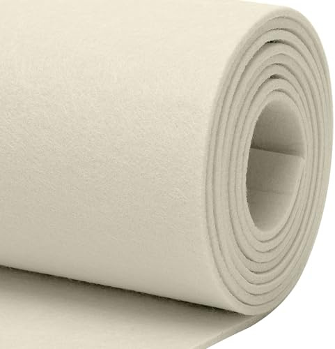 Rol de fieltro de 3mm de grosor, rollo de fieltro de 30cm x 250cm, lámina de fieltro de poliéster, láminas de fieltro para cortar para DIY, base de fieltro, patchwork, costura, manualidades, bordado