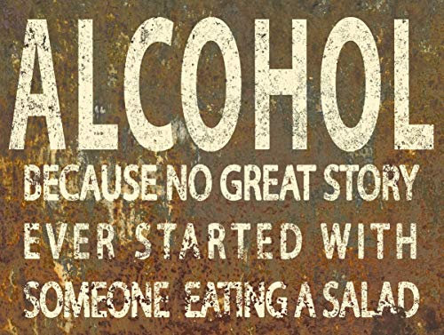 SHAWPRINT RETRO METAL TIN BAR SIGN SHABBY CHIC ALCOHOL FUNNY JOKE RUSTIC (150MM X 200MM (6 X 8))