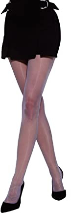 MYCHICLEGS Collant voile fin 20 DEN femme gris clair (Grigio) T4