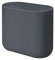iDesign The Cade Collection Corbeille à déchets ovale en plastique recyclé Gris anthracite 27 x 14 x 24,8 cm