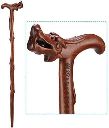 Canne en bois pour robinet, canne de marche en séquoia, béquilles pour vieil homme, sculpture sur bois, cadeaux d'anniversaire, bâtons idéaux pour les hommes ou les femmes ayant une vie active en