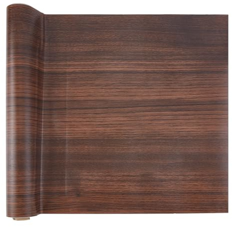 SUPERFINDINGS Walnut Grain Waterproof Table Cabinet Decal 1m/39.4 inches length Contact Paper Walnut Texture Vinyl Decorative Film 40cm wide Matte Self-adhesive wallpaper