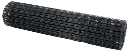 vidaXL Eurogärdsel 1,4 x 10 m PVC-belagt järn Grå