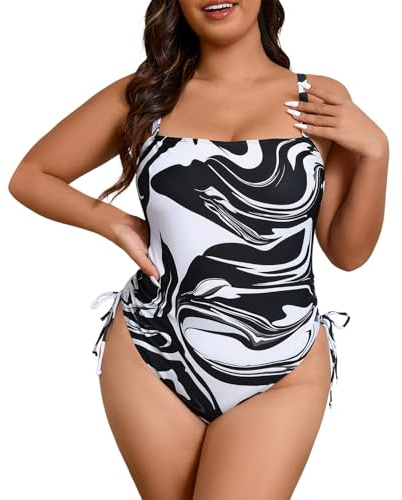 Bañadores Mujer Tallas Grandes Bañador Mujer con Aros Ropa De Talla Grande Faja Push Up Relleno Traje Baño Reductor Rojo XXL Elástico Sin Tirantes 5XL Reductores Falda Bathing Suit for Women Entero
